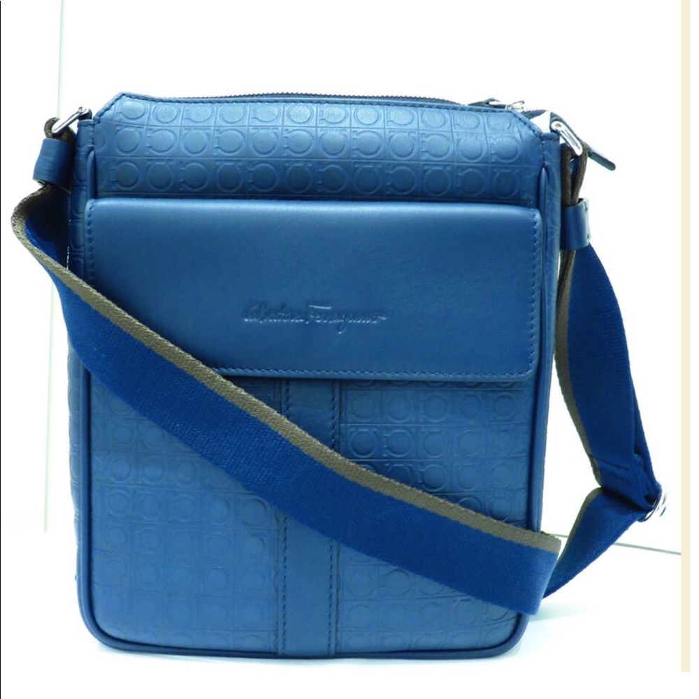 Salvatore Ferragamo Marine Blue messenger bag
